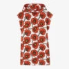 KENZO KIDS Teen Girls Red Cotton Poppy Logo Dress