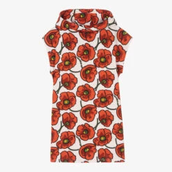 KENZO KIDS Teen Girls Red Cotton Poppy Logo Dress