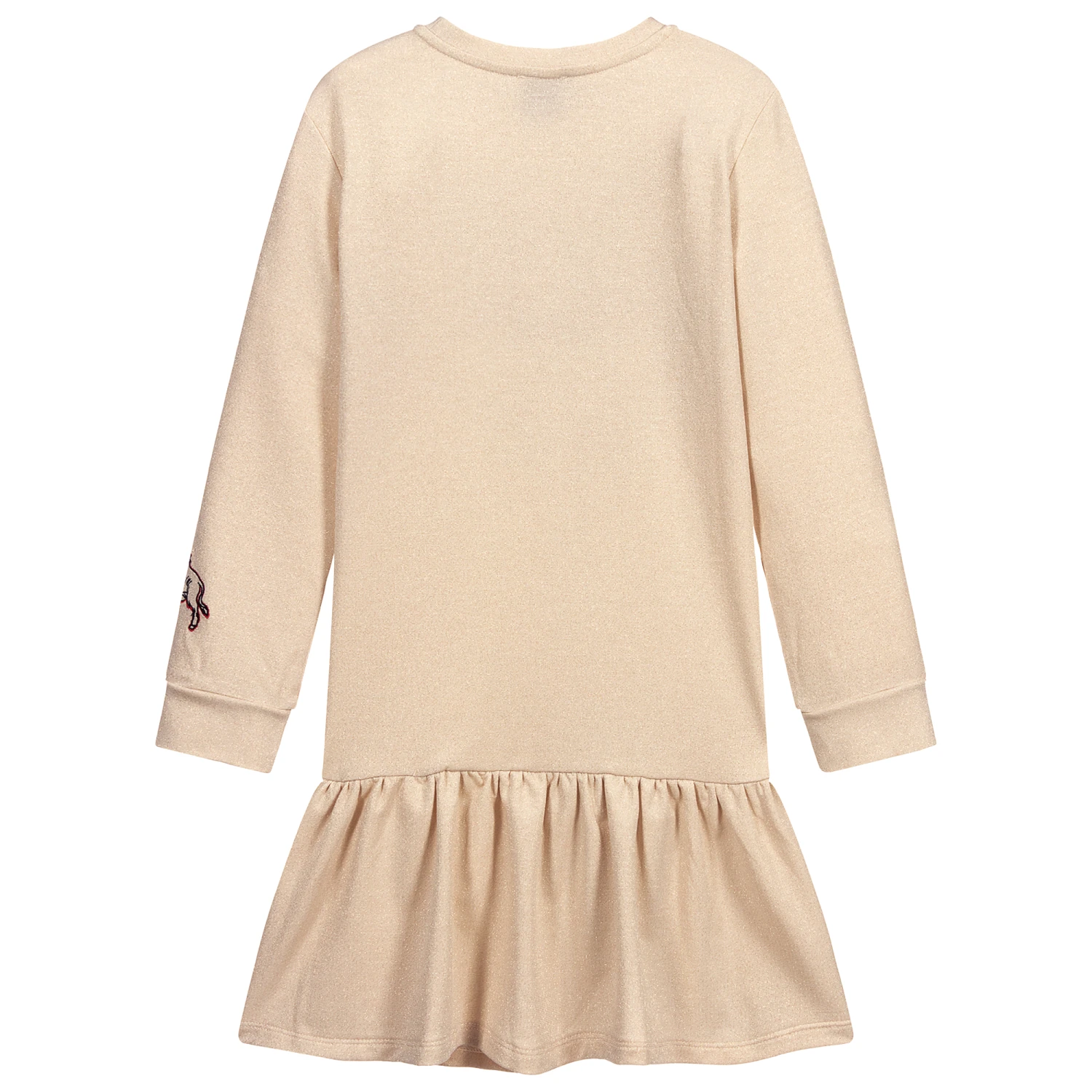 KENZO KIDS Teen Gold Tiger & Ox Dress 2 KENZO KIDS Teen Gold Tiger & Ox Dress - Image 2