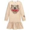 KENZO KIDS Teen Gold Tiger & Ox Dress