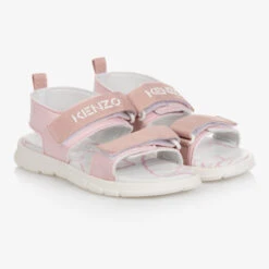 KENZO KIDS Teen Pink Velcro Sandal