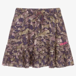 KENZO KIDS Teen Purple Cheetah Skirt