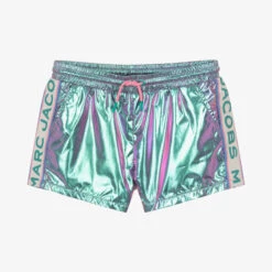 MARC JACOBS Teen Girls Pink & Blue Iridescent Shorts