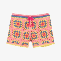 MARC JACOBS Teen Girls Pink Crochet Shorts
