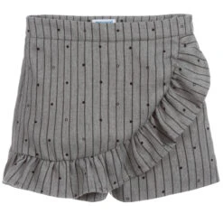 Mayoral Teen Grey Striped Skort