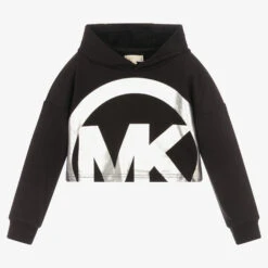 Michael Kors Kids Teen Girls Black Logo Hoodie