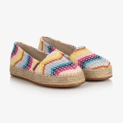 Missoni Teen Girls Multi-Coloured Zigzag Espadrilles
