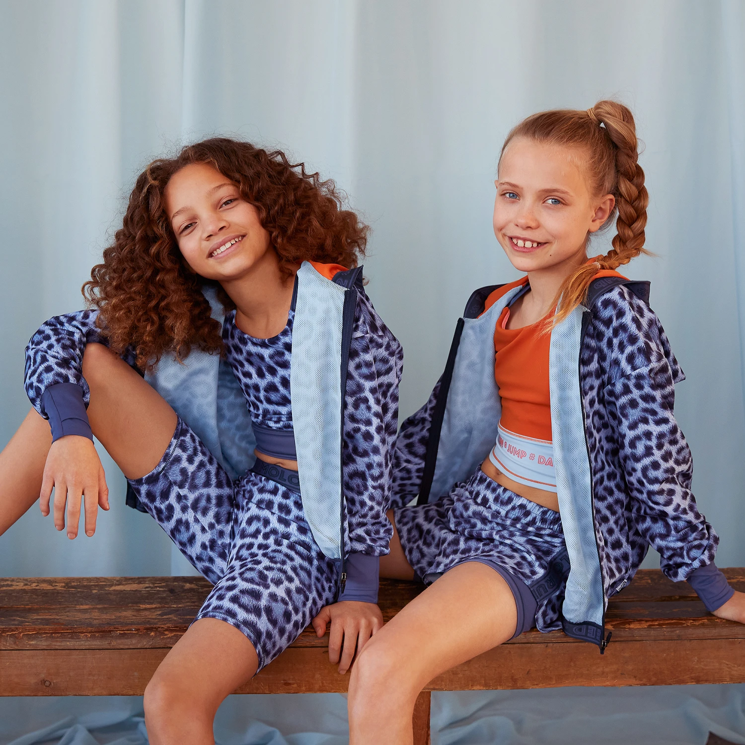 Molo Teen Blue Leopard Jacket 2 Molo Teen Blue Leopard Jacket - Image 2