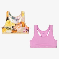 Molo Teen Girls Beige & Pink Bra Top (2 Pack)