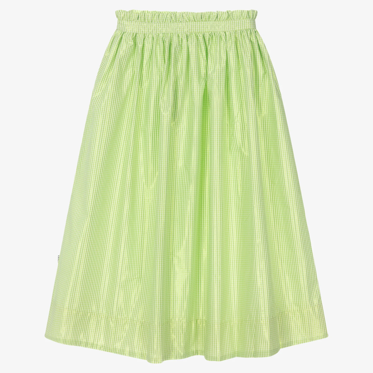 Molo Teen Girls Green Gingham Skirt 3 Molo Teen Girls Green Gingham Skirt - Image 3