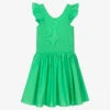 Molo Teen Girls Green Organic Cotton Dress