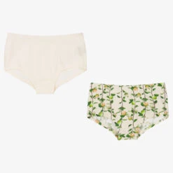 Molo Teen Girls Ivory & Green Knickers (2 Pack)