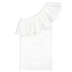 Molo Teen White One-Shoulder Top