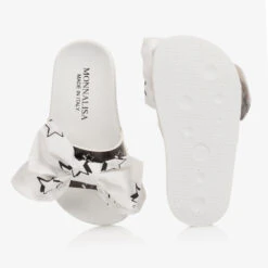 Monnalisa Teen Black & White Bow Sliders -Molo Store monnalisa teen black white bow sliders 436256 7c2aee363d480e58d0b939f3ce426103cadbb3cb