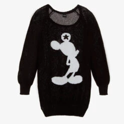 Monnalisa Teen Girls Black Sweater