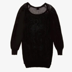 Monnalisa Teen Girls Black Sweater 5 Monnalisa Teen Girls Black Sweater -Molo Store monnalisa teen girls black sweater 436534 881f64424520963dec39653af310ad038a156996