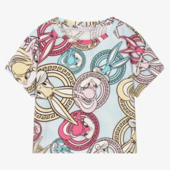 Monnalisa Teen Girls Blue Crop T-Shirt