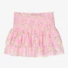 Monnalisa Teen Girls Pink Daisies Skirt