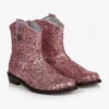 Monnalisa Teen Girls Pink Glitter Boots