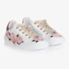 Monnalisa Teen Girls Pink Rose Trainers