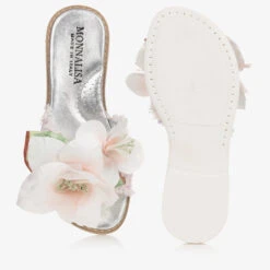 Monnalisa Teen Girls Pink Tweed Floral Sliders 7 Monnalisa Teen Girls Pink Tweed Floral Sliders -Molo Store monnalisa teen girls pink tweed floral sliders 483826 c2e3fb0aa48bae7b9d4419a03ab4adfbb4133778