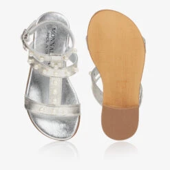 Monnalisa Teen Girls Silver Pearl Sandals -Molo Store monnalisa teen girls silver pearl sandals 483830 1240005f33f1e92e82c8ba1c7147c942021614cc