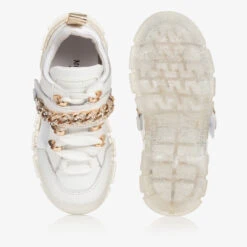 Monnalisa Teen Girls White Chain Detail Trainers -Molo Store monnalisa teen girls white chain detail trainers 485904 3e9a945414c5dfde91e716aef641ecb72d494122