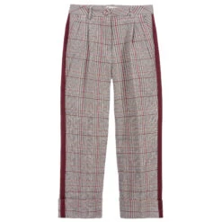 Monnalisa Chic Teen Grey Check Trousers