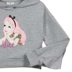 Monnalisa Teen Grey Cropped Hoodie 5 Monnalisa Teen Grey Cropped Hoodie -Molo Store monnalisa teen grey cropped hoodie 341395 abbdd0fe05a11155732b7c6af86cead4d0c39530