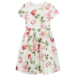 Monnalisa Chic Teen Ivory & Red Floral Dress -Molo Store monnalisa teen ivory red floral dress 368458 1db561e848fcfdcc7c5be4032c1118726f935f4d
