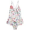 Monnalisa Teen White Floral Swimsuit
