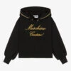 Moschino Kid-Teen Teen Black & Gold Logo Hoodie