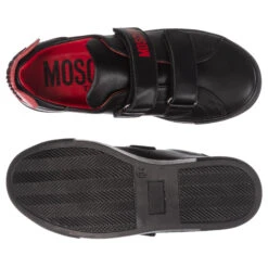 Moschino Kid-Teen Teen Black & Red Logo Trainers -Molo Store moschino teen black red logo trainers 339662 d33d722eb8a76505592ba9334bb0851d0b294bde