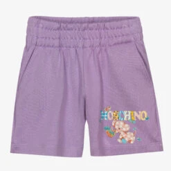 Moschino Kid-Teen Teen Girls Lilac Purple Shorts