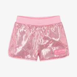 Moschino Kid-Teen Teen Girls Pink Sequin Shorts