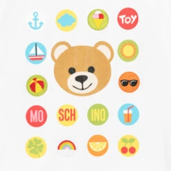 Moschino Kid-Teen Teen Girls White Crystal Teddy Bear T-Shirt -Molo Store moschino teen girls white crystal teddy bear t shirt 508507 4cdaff570c543b73318519b4b44c7fce613aa91f
