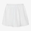 Moschino Kid-Teen Teen Girls White Embroidered Logo Skirt