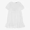 Moschino Kid-Teen Teen Girls White Teddy Bear Dress