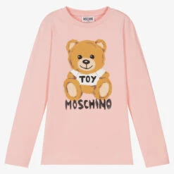 Moschino Kid-Teen Teen Pink Teddy Bear Top