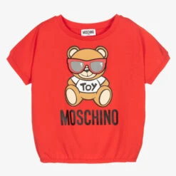 Moschino Kid-Teen Teen Red Teddy Bear T-Shirt