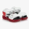 Moschino Kid-Teen Teen White Leather Sandals
