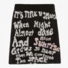 MSGM Teen Girls Black Knitted Skirt