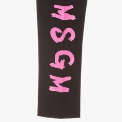 MSGM Teen Girls Black Logo Leggings -Molo Store msgm teen girls black logo leggings 463102 90c1209965c14ca1f4d15f3ecc263f80a3faa9a1