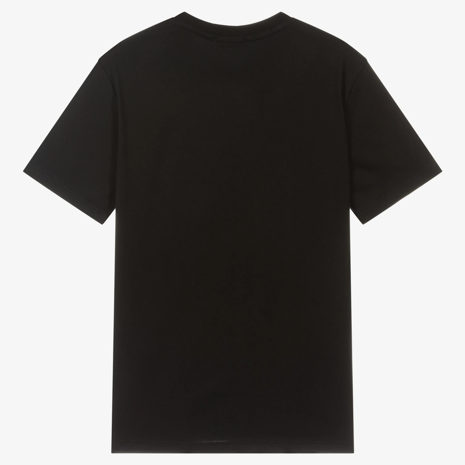 MSGM Teen Girls Black Logo T-Shirt 2 MSGM Teen Girls Black Logo T-Shirt - Image 2