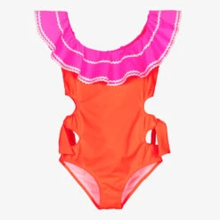 Nessi Byrd Teen Orange Swimsuit (UV50)