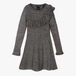 NIK&NIK Teen Black & Silver Knit Dress