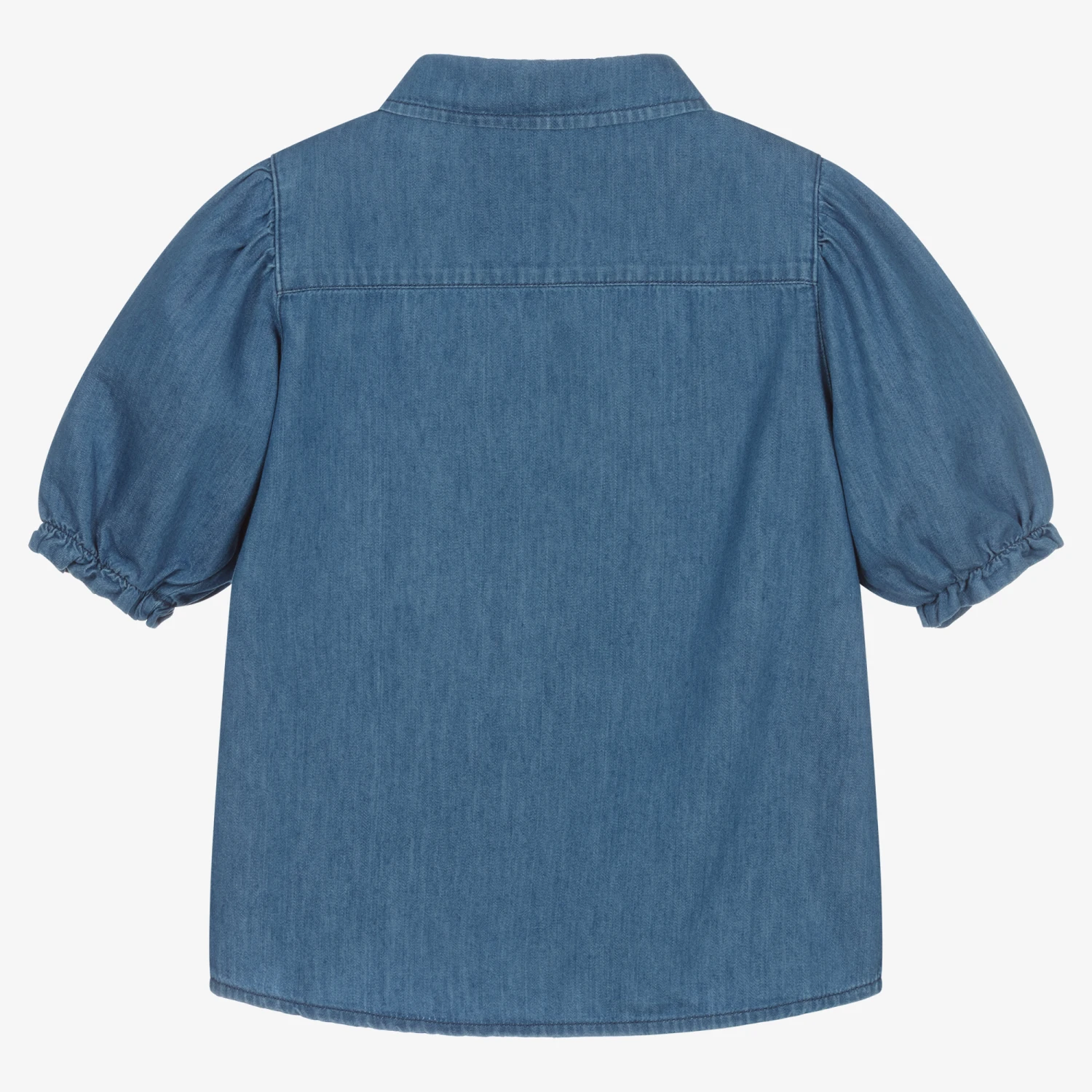 NIK&NIK Teen Blue Chambray Blouse 2 NIK&NIK Teen Blue Chambray Blouse - Image 2