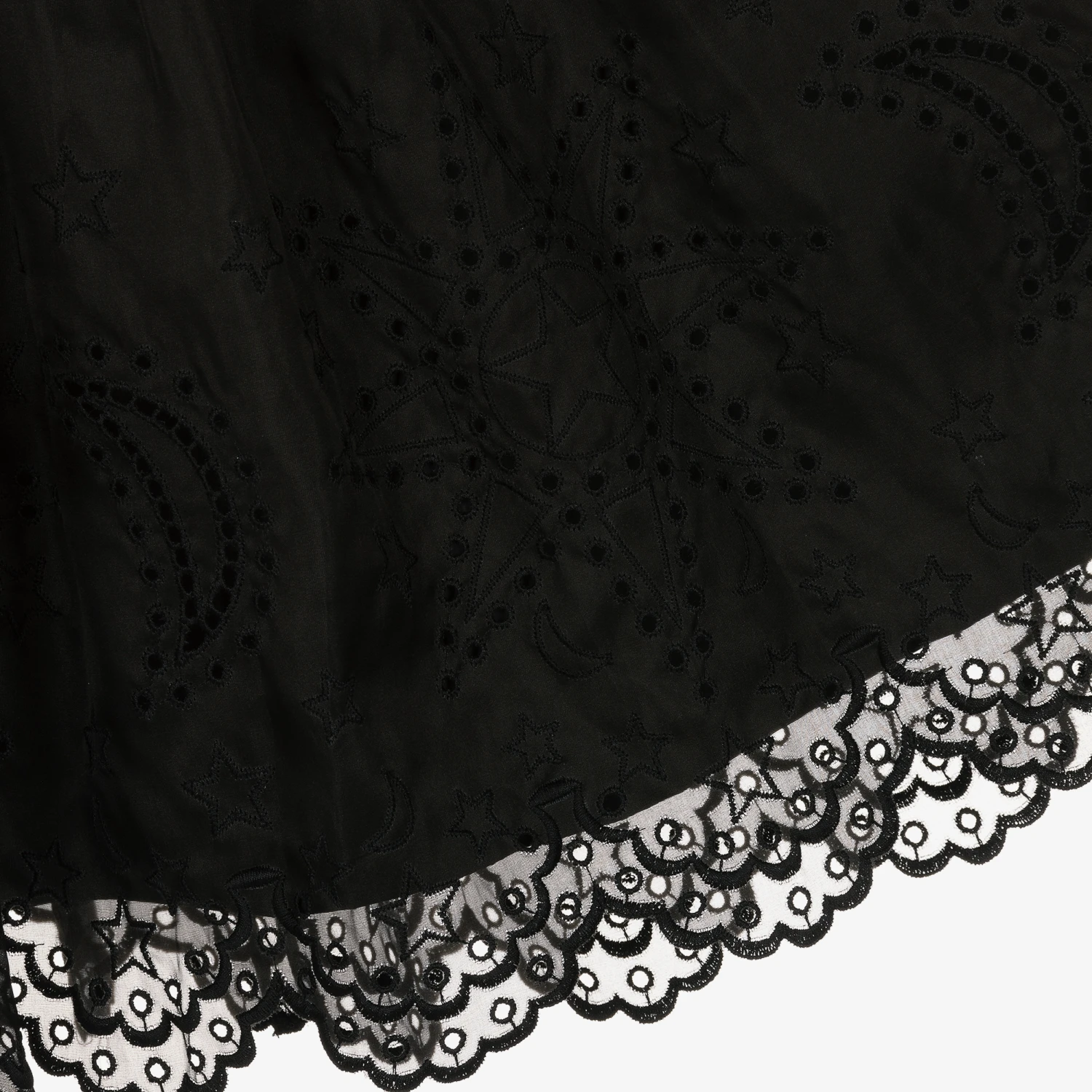 Stella McCartney Kids Teen Black Broderie Silk Dress 3 Stella McCartney Kids Teen Black Broderie Silk Dress - Image 3