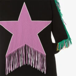 Stella McCartney Kids Teen Girls Black Fringed Star Dress 5 Stella McCartney Kids Teen Girls Black Fringed Star Dress -Molo Store stella mccartney kids teen girls black fringed star dress 474943 6979793d4e7d3ed5466576dee373b48e97d81592