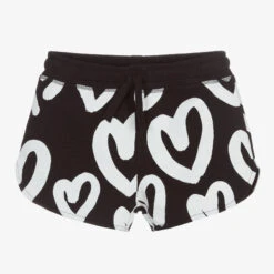 Stella McCartney Kids Teen Girls Black Hearts Shorts